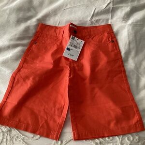 Neck&Neck new with tags size 8 tangerine chino style shorts